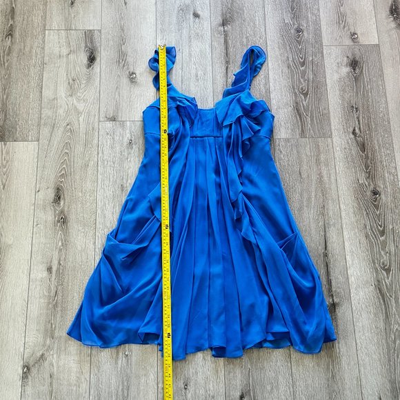 NWT Blue Silk Dress BCBCMaxAzria - Picture 5 of 8
